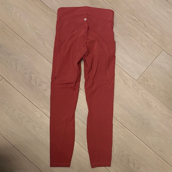 Lululemon Athletica Burnt Orange/Red Leggings Size 6 - Picture 1 of 7